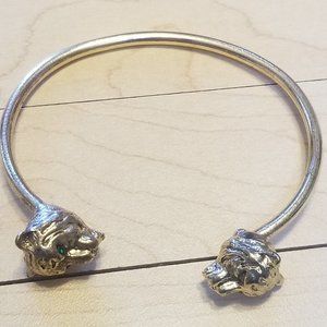 Tiger Head Cuff Bracelet